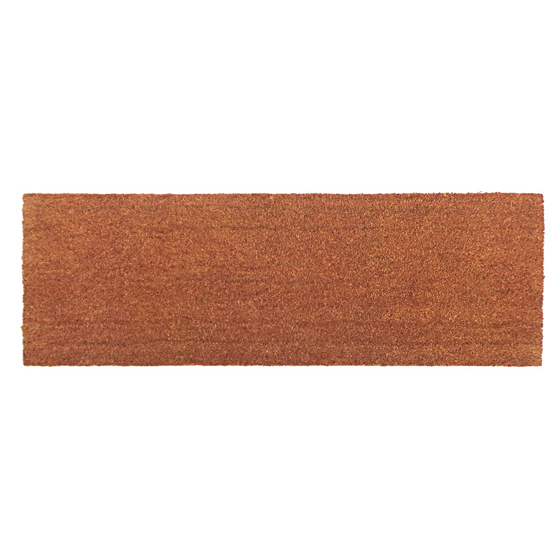 Onlymat Natural Coir Solid Brown Rectangular Door Mat, Waterproof, Low Profile All-Purpose Entryway Rug Quickdry With Anti-Slip